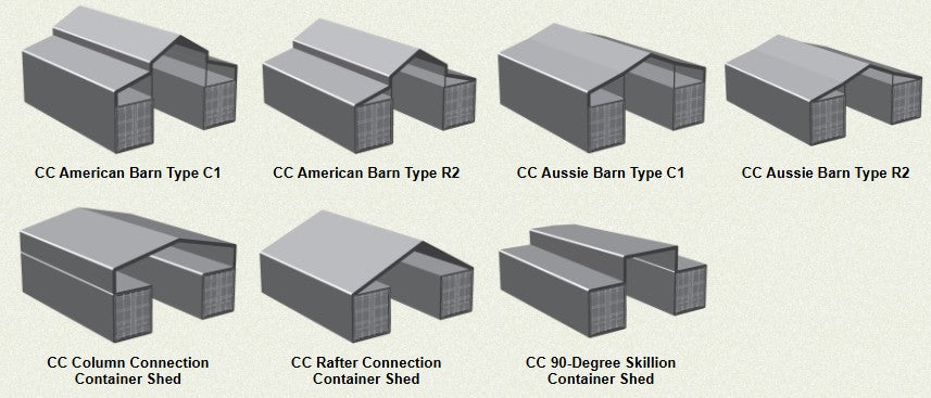 Container Shed Bracket Sets