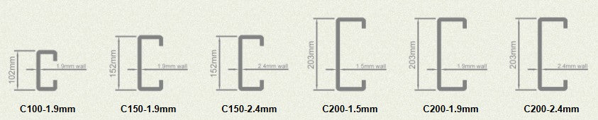 Galvanised C Sections