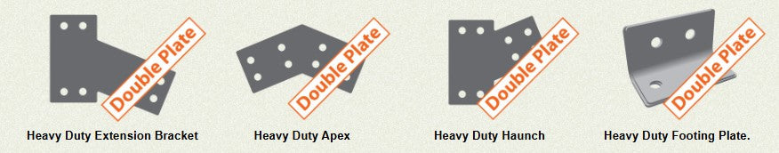 Heavy Duty Brackets, Galvanised