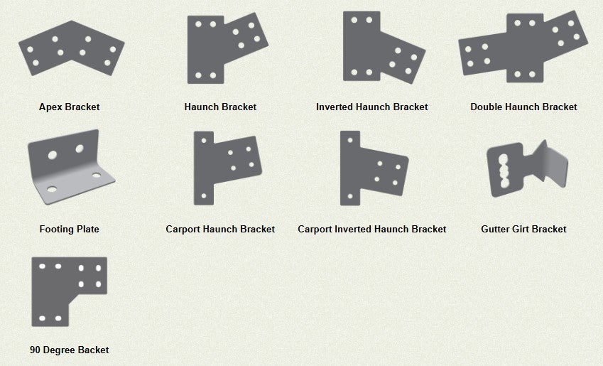 3mm High Tensile flat plate Shed Parts & Bracing Range