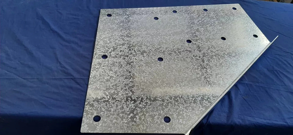 High Wind Pressed Folded Shed Brackets 10 inch 3mm G450 Z350 Hi Tensile Gal