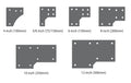 90 Degree Bracket 3mm G450 Z350 High Tensile Gal Flat Plate