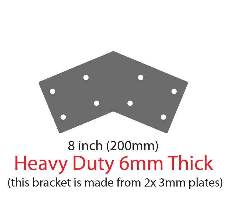 Heavy Duty Apex 2 x 3mm G450 Z350 High Tensile Gal Flat Plates
