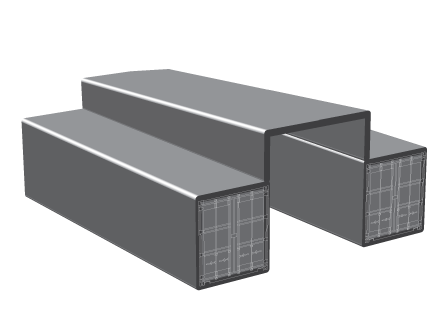 CC 90-Degree Skillion Container Shed
