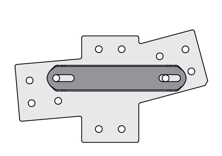 Double Haunch Brace 6 inch (150 mm)
