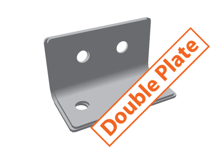 Heavy Duty 2 x 3mm G450 Z350 High Tensile Gal Footing Plates