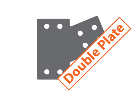 Heavy Duty Haunch 2 x 3mm G450 Z350 High Tensile Gal Flat Plates