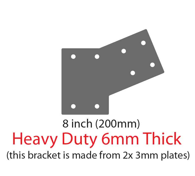 Heavy Duty Haunch 2 x 3mm G450 Z350 High Tensile Gal Flat Plates