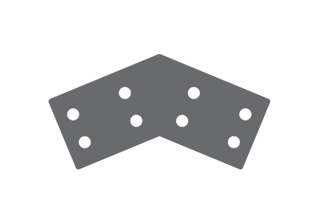 Apex Bracket 3mm G450 Z350 High Tensile Gal Flat Plate