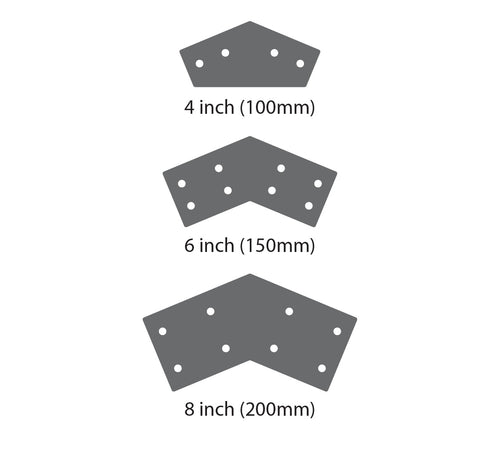 Apex Bracket 3mm G450 Z350 High Tensile Gal Flat Plate