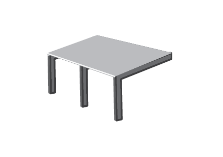 Attached Skillion Carport Bracket Set