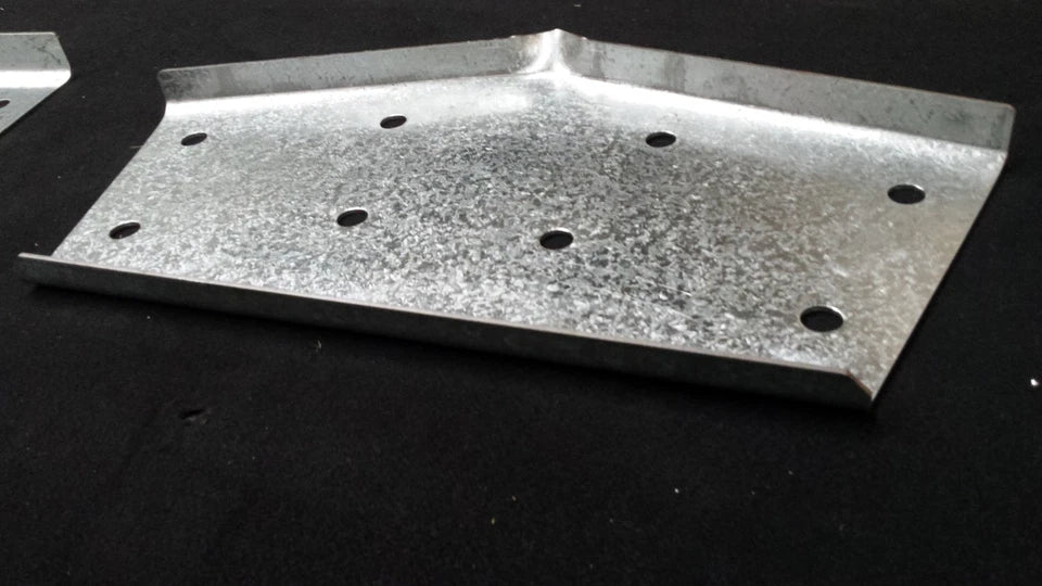 Pressed Heavy Duty Set 10 inch (250mm)  3mm G450 Z350 High Tensile Gal Flat Plates