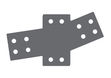 Double Haunch Bracket 3mm G450 Z350 High Tensile Gal Flat Plate