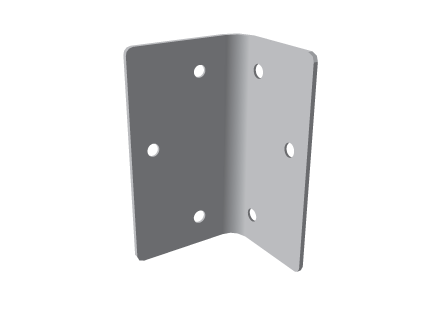End Wall Girt Bracket 1.6mm G450 Z350 High Tensile Gal Folded Plate
