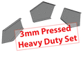 Pressed Heavy Duty Set 8 inch (200mm) 3mm G450 Z350 High Tensile Gal Flat Plates