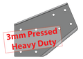 Pressed Heavy Duty Haunch Left 3mm 8 inch G450 Z350 High Tensile Gal Flat Plates