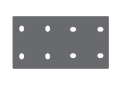 Mezzanine Inline Flat Bracket