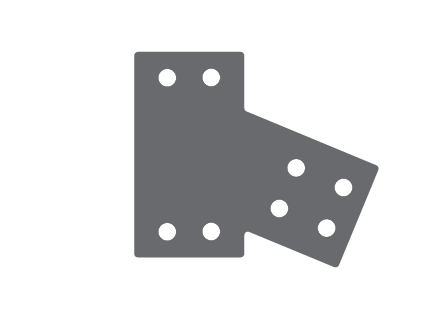 Inverted Haunch Bracket 3mm G450 Z350 High Tensile Gal Flat Plate