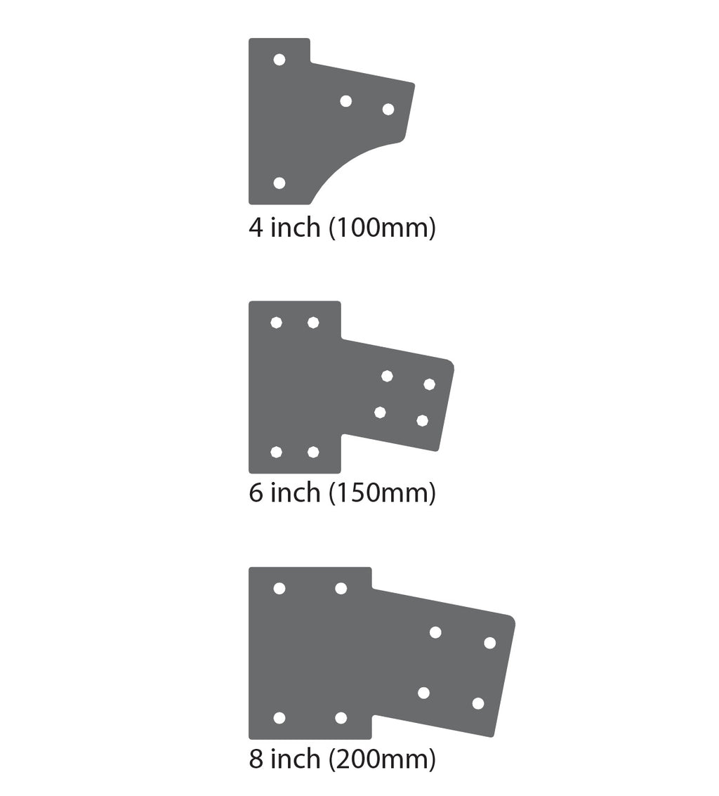 Inverted Haunch Bracket 3mm G450 Z350 High Tensile Gal Flat Plate