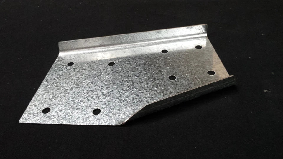 Pressed Heavy Duty Haunch Left 10 inch 3mm G450 Z350 High Tensile Gal Flat Plates