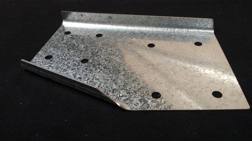 Pressed Heavy Duty Haunch Right 10 inch 3mm G450 Z350 High Tensile Gal Flat Plates