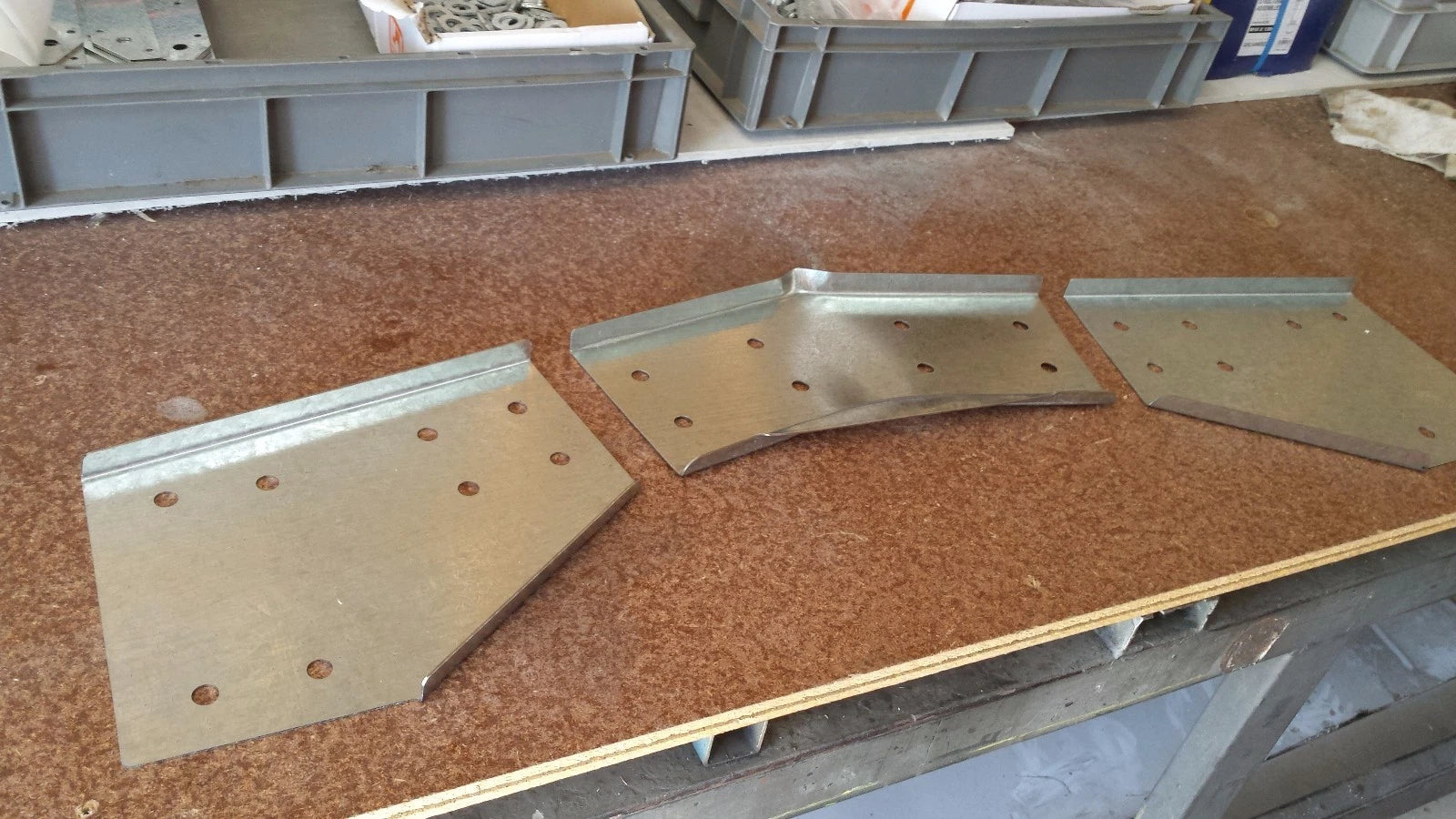 Pressed Folded Shed Brackets 6 inch/150mm 1.6 mm Set